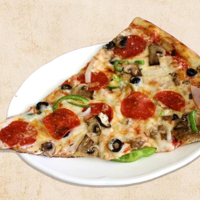 Nostra Special Pizza Slice.