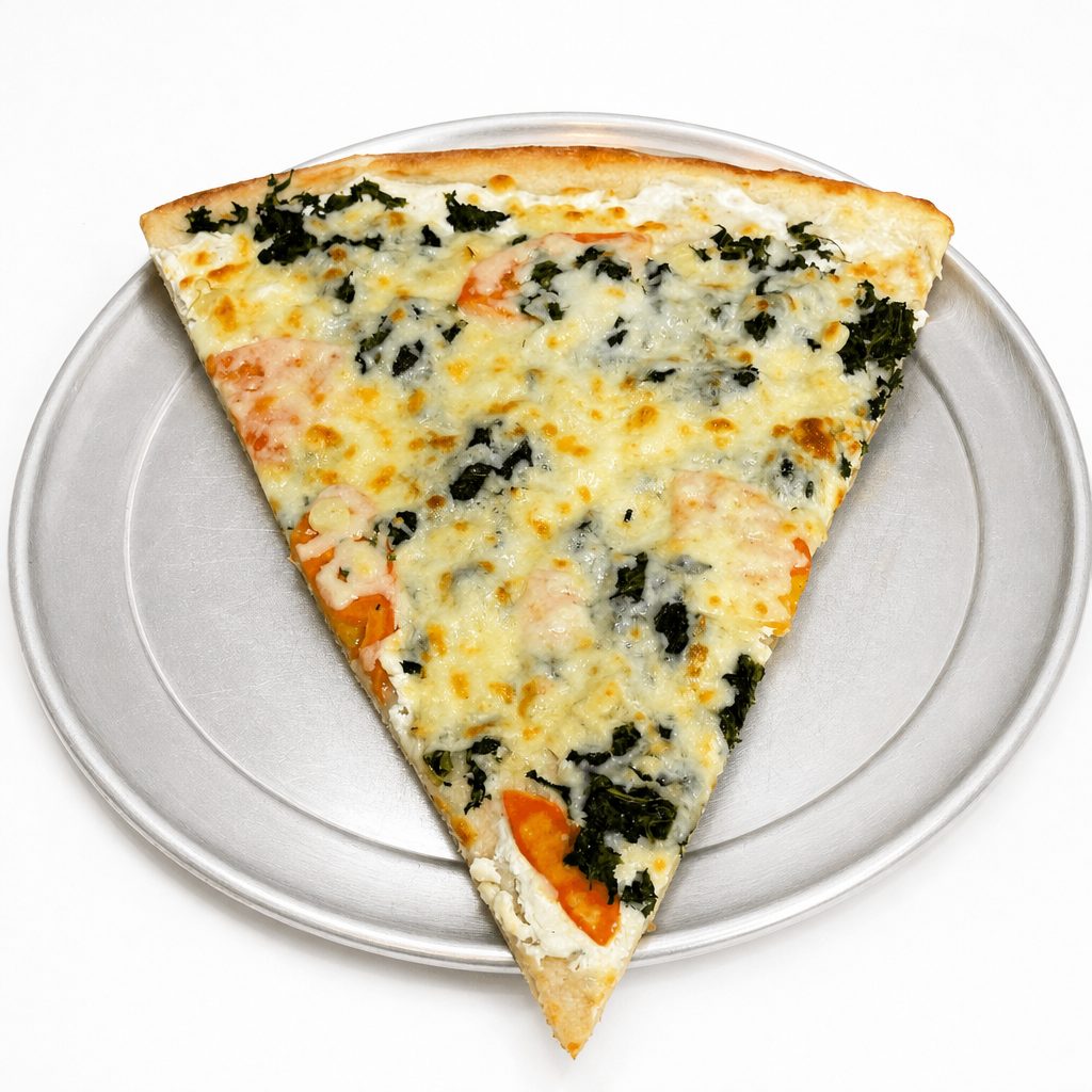 White Pizza Slice.